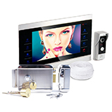 Комплект видеодомофона с электромеханическим замком HDcom S-104 + Anxing Lock 1074