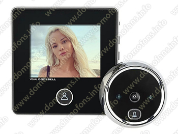 Видеоглазок для входной двери iHome S02 с цветным монитором 2,8 и встроенной памятью для фото