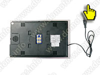 Видеодомофон цветной Hands Free с записью видео по движению HDcom S-104 монитор вид сзади